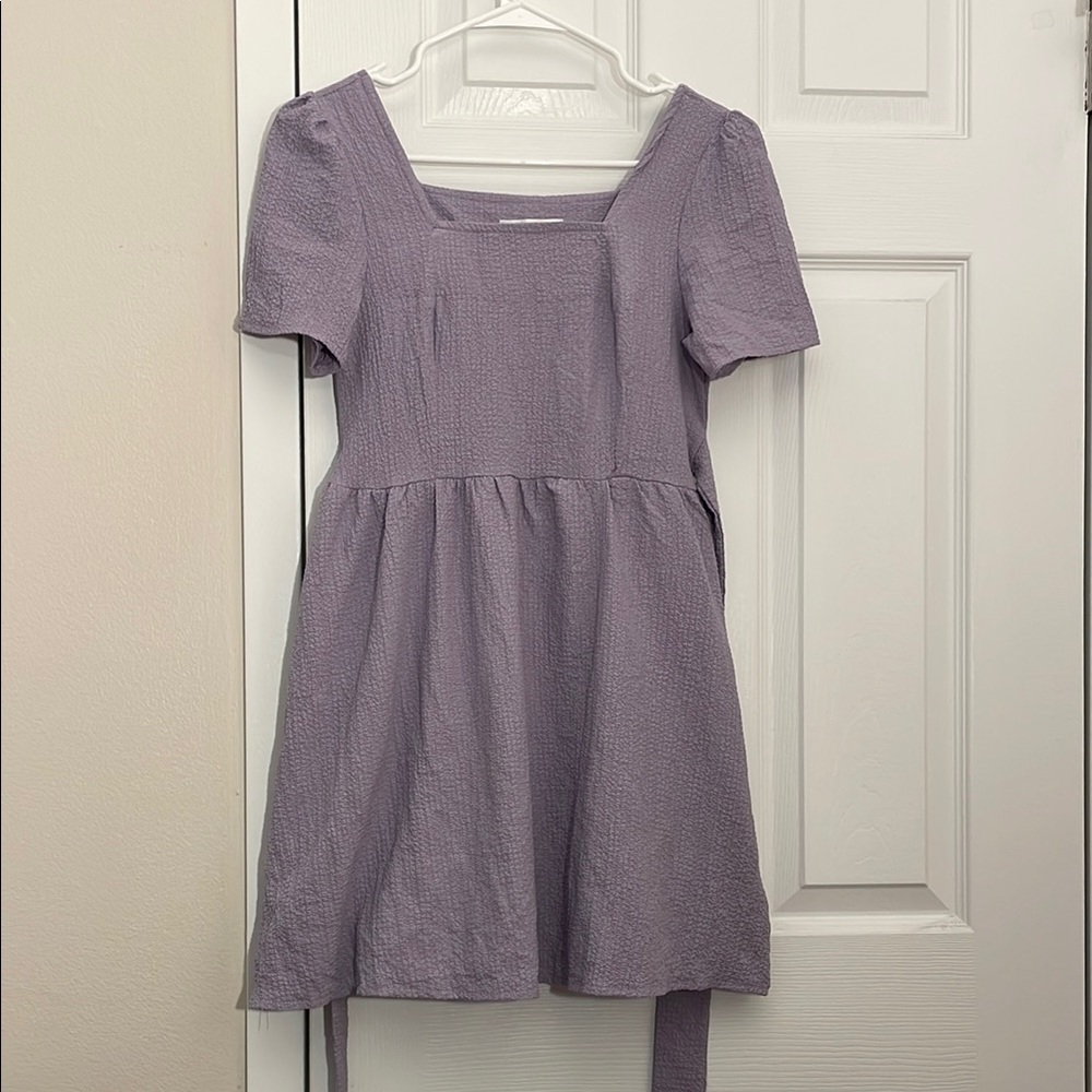 Lavender Short Sleeve Dress